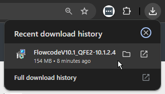 locate the downloaded patch file