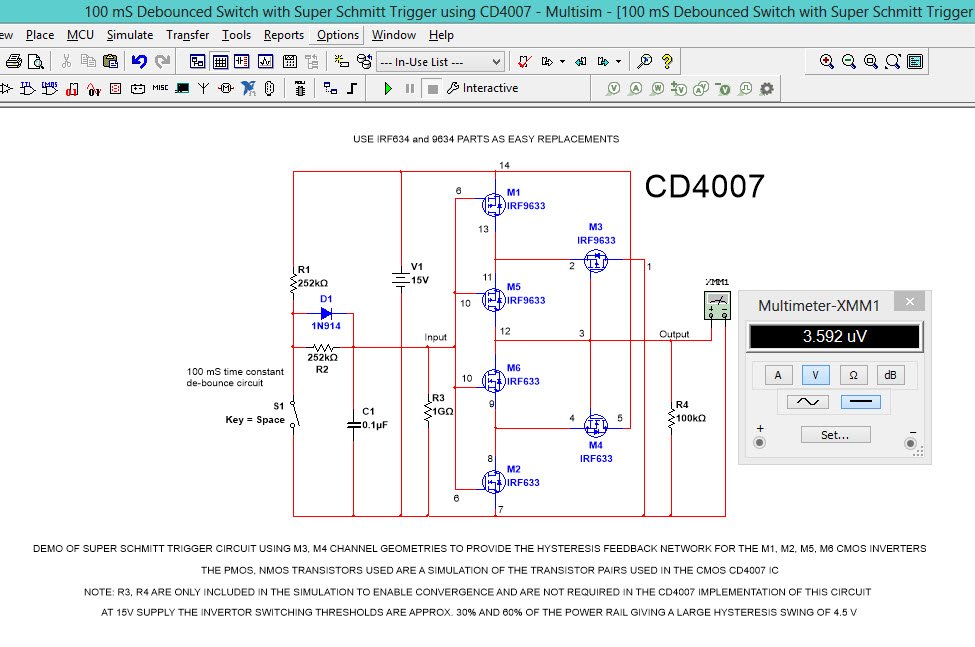 100 mS Debounced Switch with Super Schmitt Trigger using CD4007.jpg