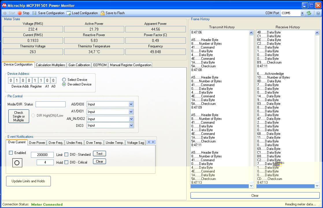 this is the screen microchip software