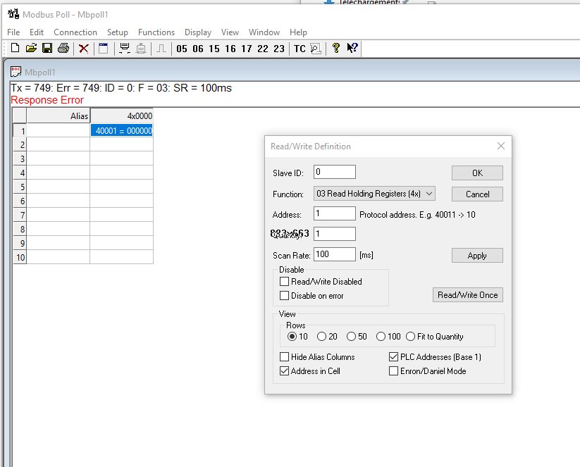 testing with adress slave at 0 with 1 i have time out error